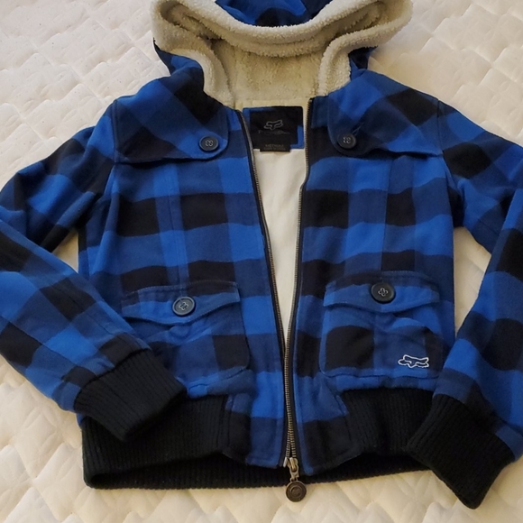 Fox Racing Blue Buffalo Plaid Jacket 